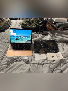 NICE! Apple MacBook Air 13" 2020 A2337 Apple M1 8GB Ram 256GB SSD Rose Gold 98%